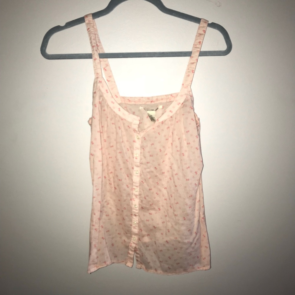 baby pink lucky brand tank